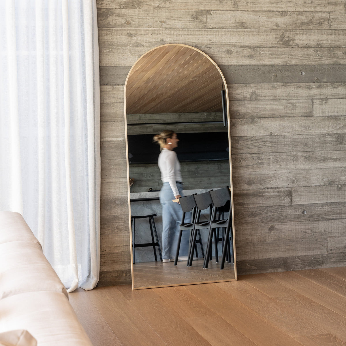 Framed Arch Full Length Mirror
