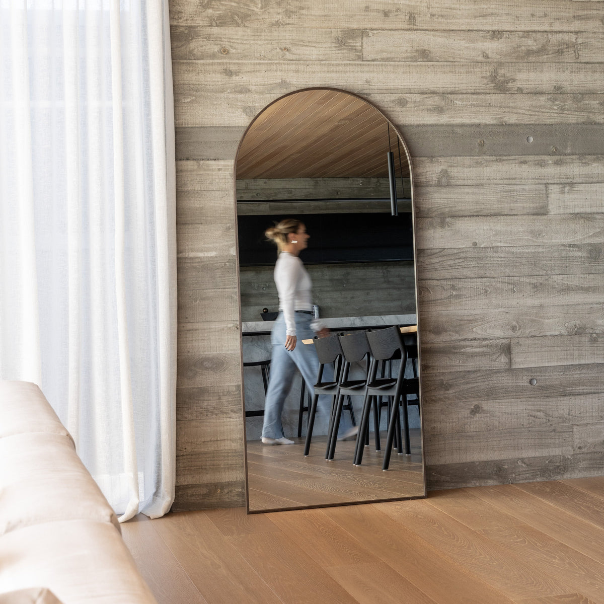 Framed Arch Full Length Mirror